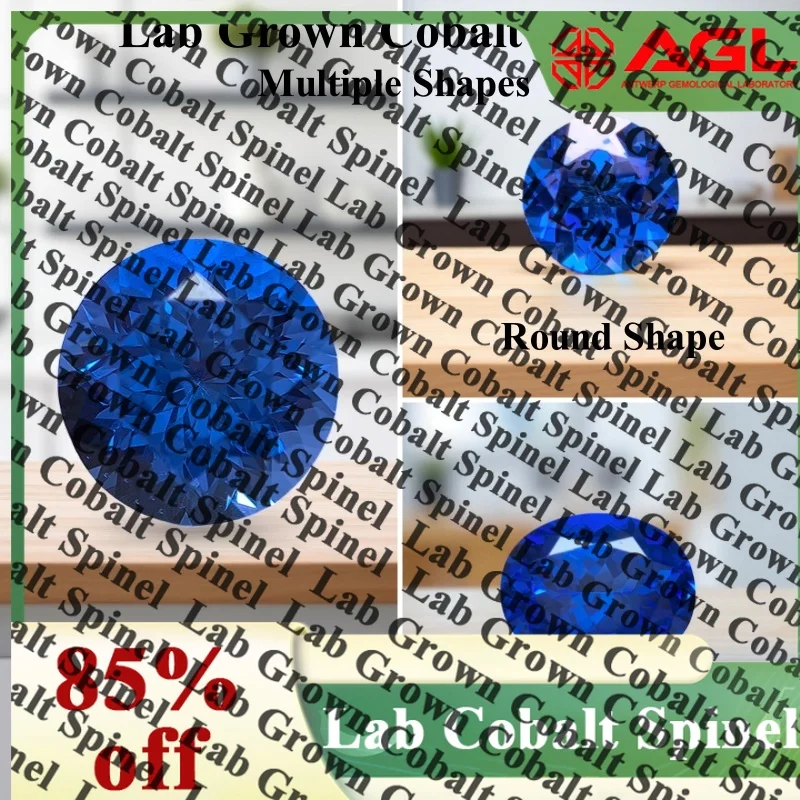 

TOPLab Grown Cobalt Spinel Multiple Shapes Gemstone for DIY Ring/Necklace/Earrings Main Materials with Selectable AGL Certificat