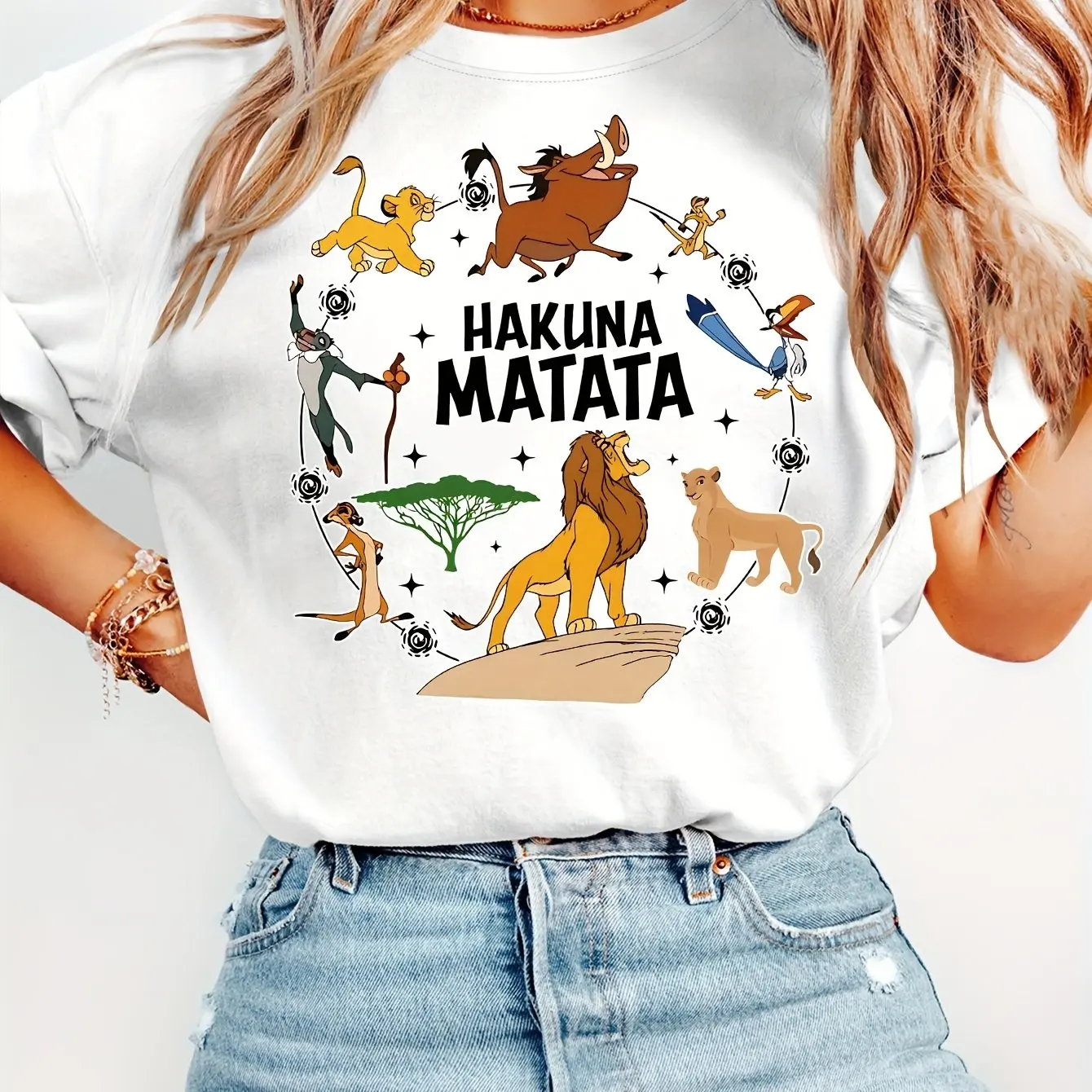 

Disney Simba Lion King Printed T-shirt Is Suitable for Daily Wear, Comfortable and Soft Fabrics, and Fashionable Items.