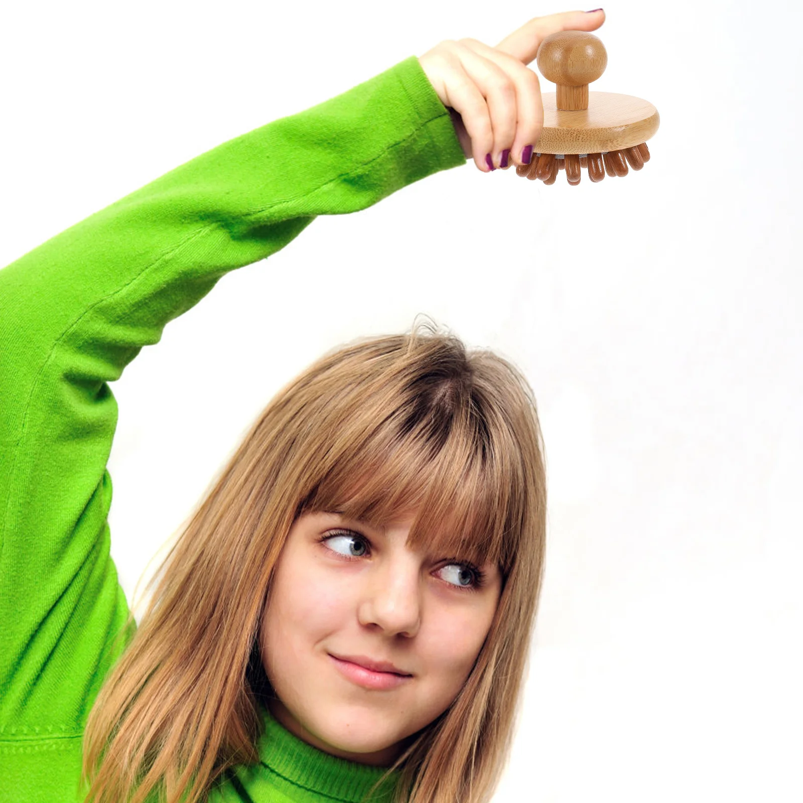 

Массажер в форме гриба, ручной инструмент для тела Гуаша, деревянный массажер для шеи, расческа для распутывания широких зубов для мышц, домашнего использования