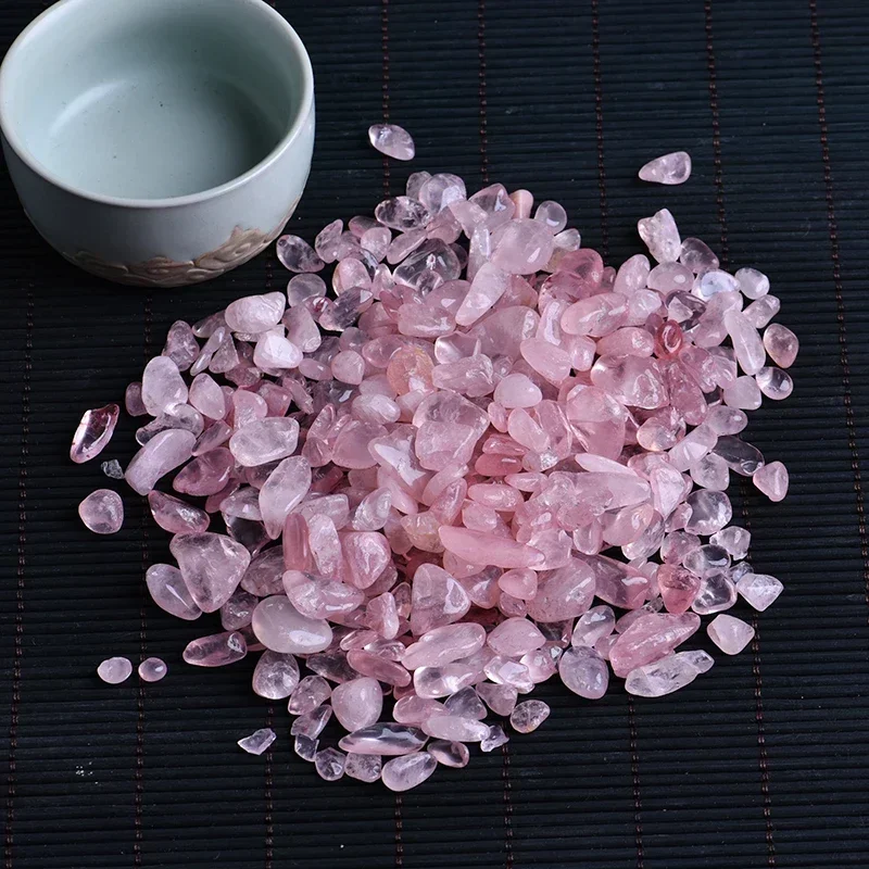 50g Natural Rose Quartz White Crystal Mini Rock Mineral Specimen Healing Can Be Used For Aquarium Stone Home Decoration Crafts