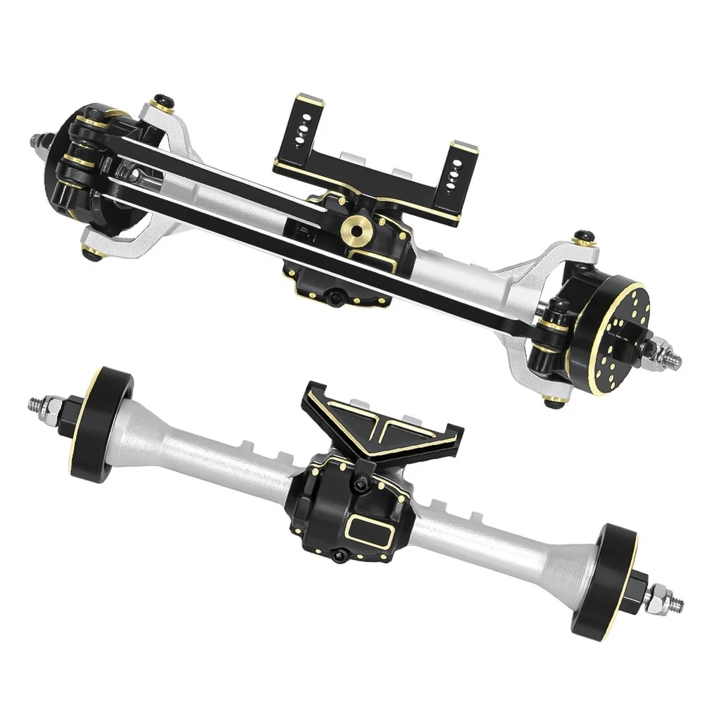 1/32 Scale For RC Axle Kit Including Aluminum Construction for Brass Steering Knuckles and Counterweight Parts for Red Cat