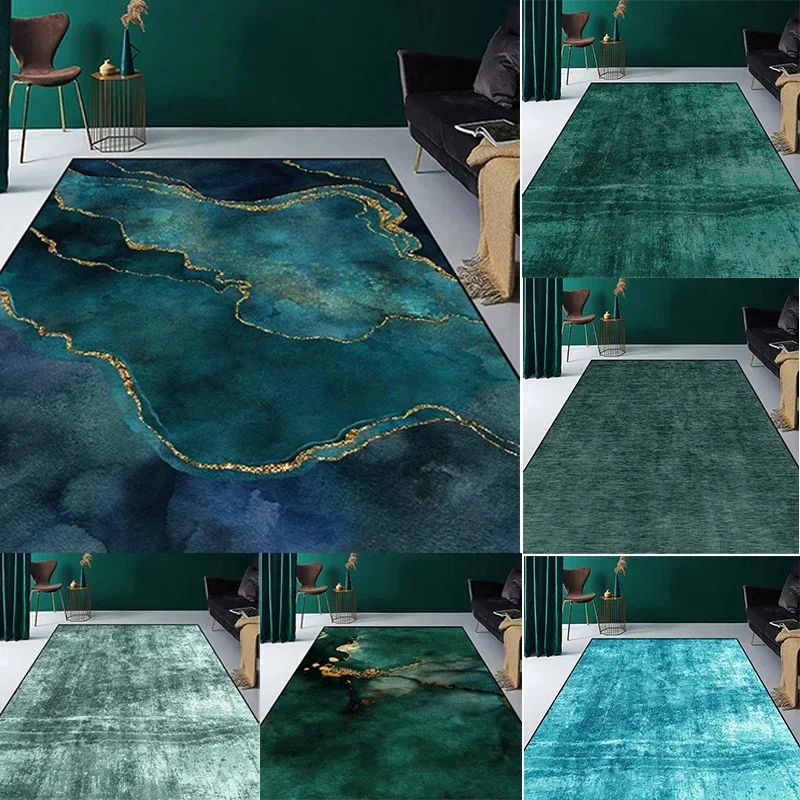 

Современные легкие роскошные ковры для гостиной, большая площадь, зеленый ковер, зал, диван, гардероб, напольный коврик, комнаты, дверной проем, прикроватный мягкий ковер