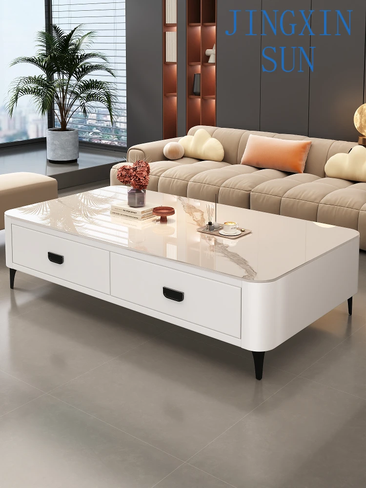 Table basse en dalle de roche, salon, maison, petit appartement