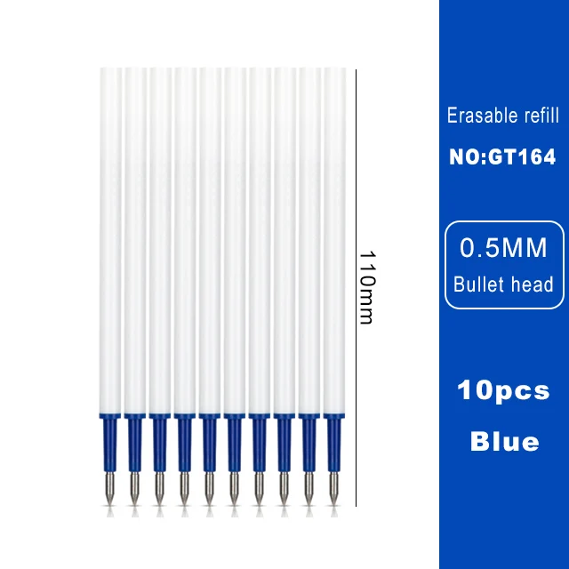 Deli Uitwisbare Pen 0.5Mm Gel Pen Wissen Blauw Zwarte Inkt Refill Voor Briefpapier Schoolbenodigdheden Uitwisbare Balpen kawaii
