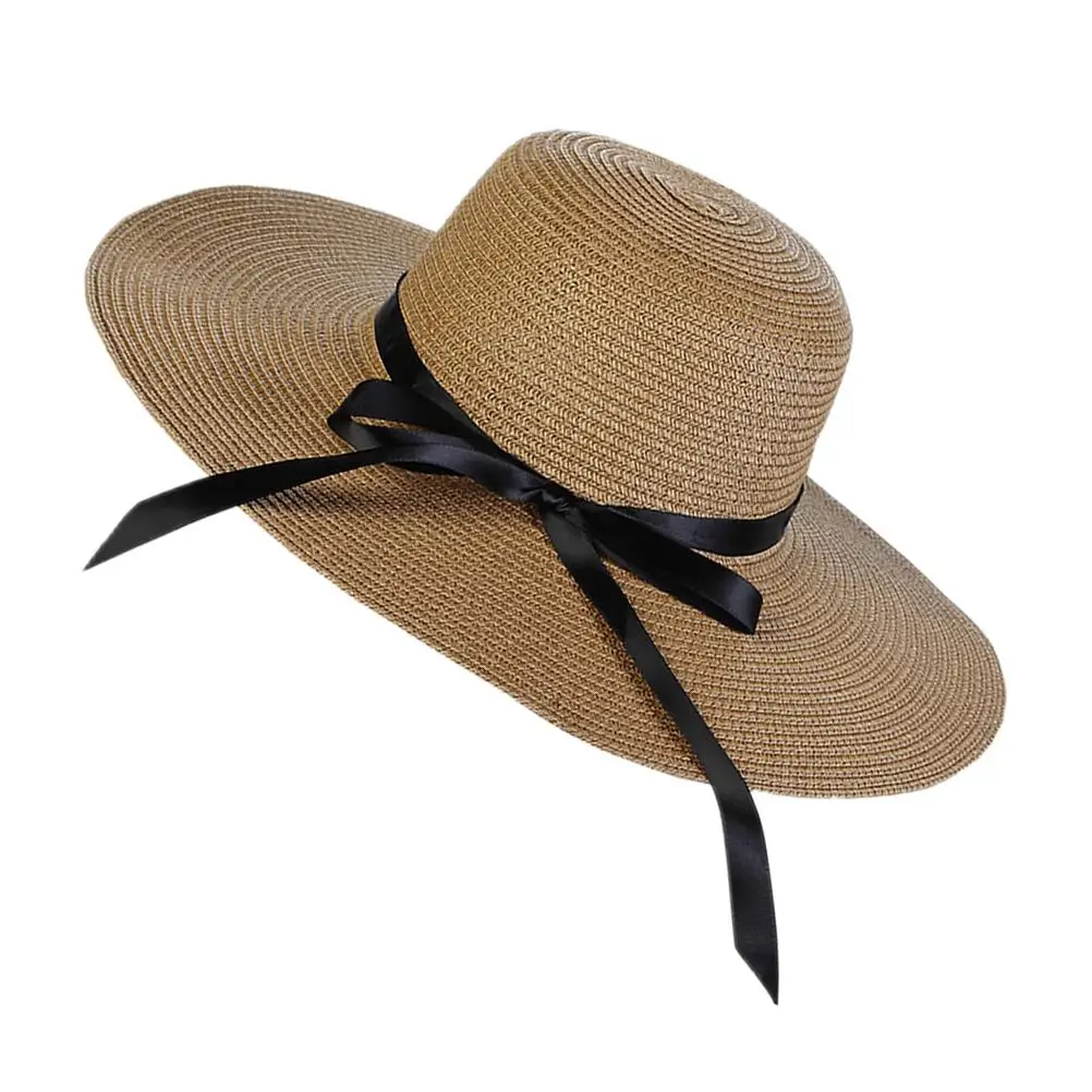 

Wide Brim Beach Sun Hat Women Lightweight Adjustable Beach Hats For Women UV Protection Summer Vacation Hats