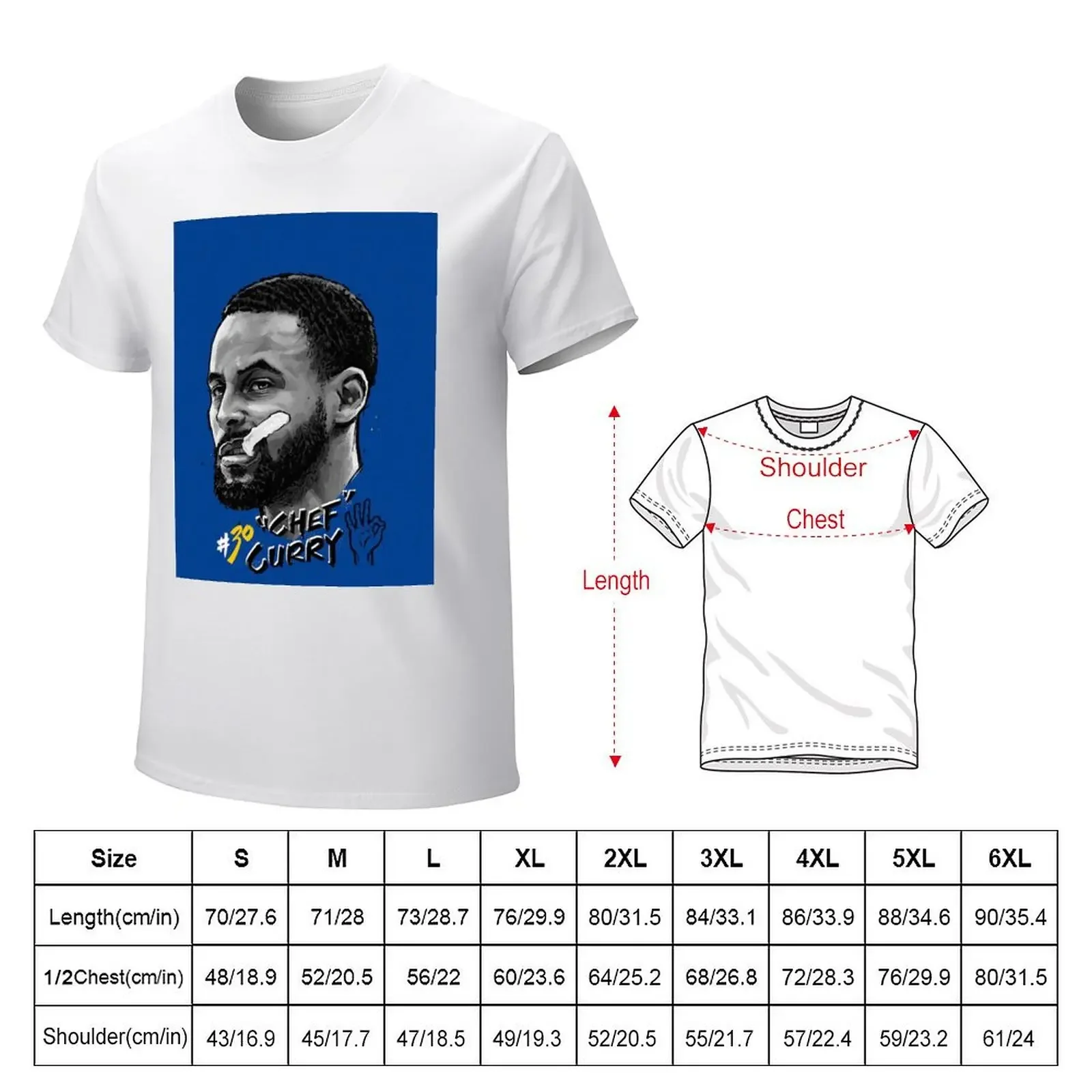 STEPHEN CHEF CURRY 30 ILLUSTRATION T-shirt animal prinfor boys Aesthetic clothing summer clothes Short sleeve tee men