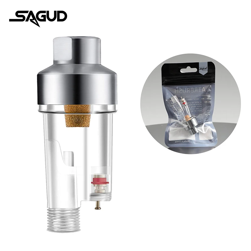 Acessórios do Airbrush de Sagud em Linha Mini Filtro de ar e Armadilha de Água Conecta Diretamente em Aerógrafo e Mangueiras com Threads