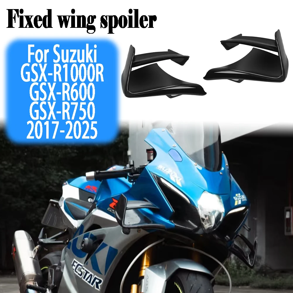 

For Suzuki GSX R1000R GSX R600 GSX R750 2017-2025 Fixed wing, spoiler, aerodynamic wing, fixed wing, wing side, fairing side