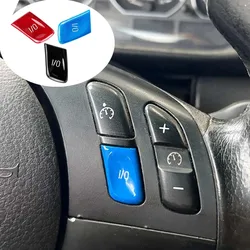 ABS Car Steering Wheel Control Knob Switch I/O Button Cover Fit For BMW 3 Series M3 E46 1998-2004 Auto Interior Accessories