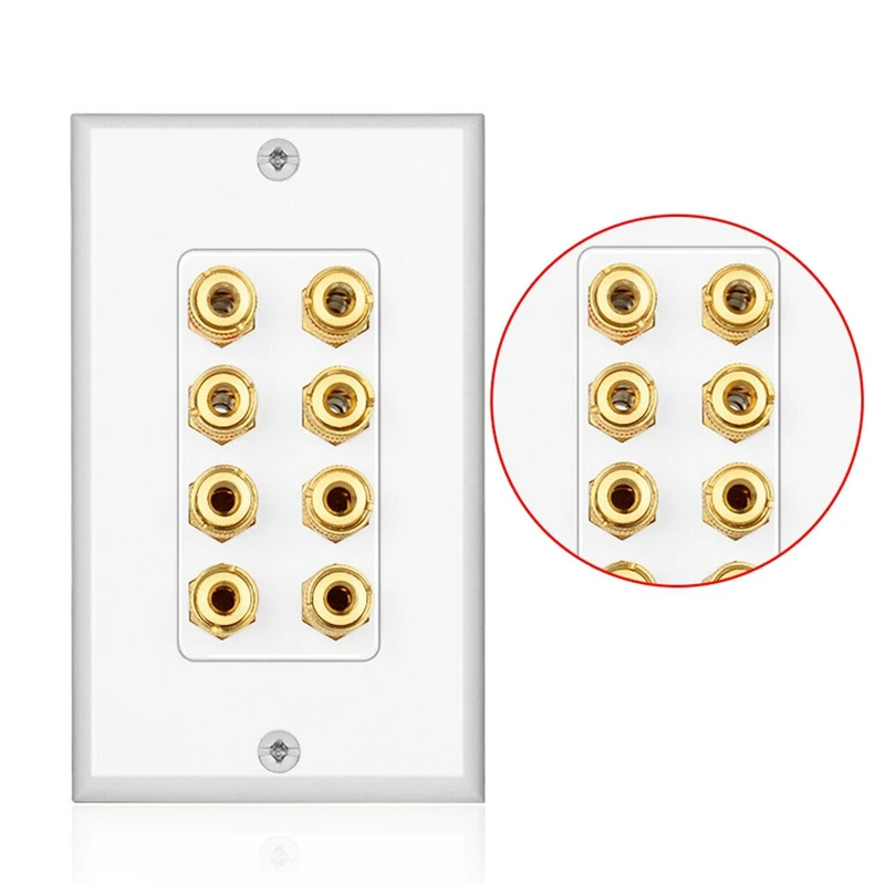 3X 8 وظائف لوحة الحائط المتكلم المسرح المنزلي لوحة الحائط لوحة الصوت ل 4 مكبرات الصوت
