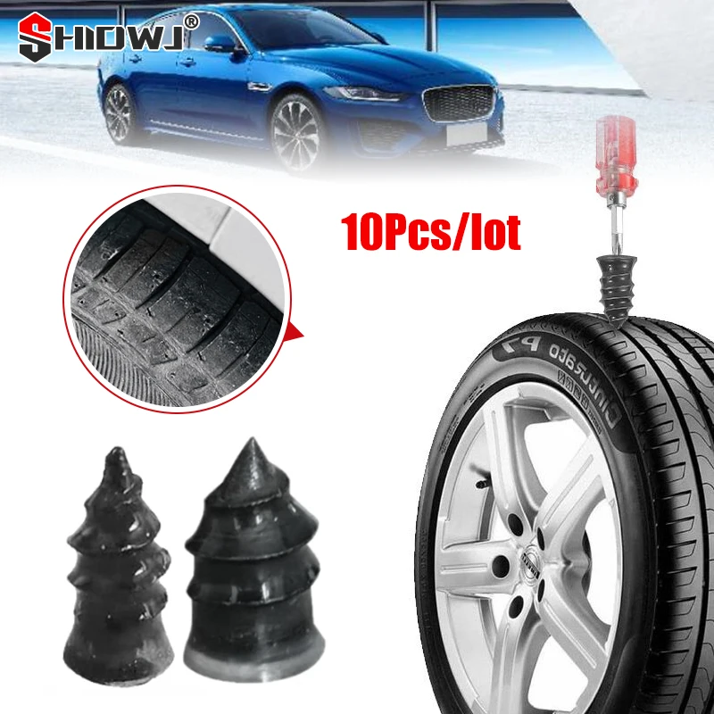 

10 Pcs Universal Vacuum Tyre Repair Nail for Car Truck Motorcycle Scooter Bike Tire Puncture Repair Tool Tubeless Rubber Nails