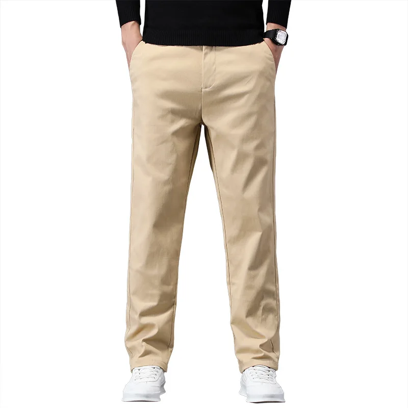 

Свободные прямые повседневные длинные брюки мужские весенне-осенние трендовые деловые широкие брюки West мужские удобные для взрослых джентльменов