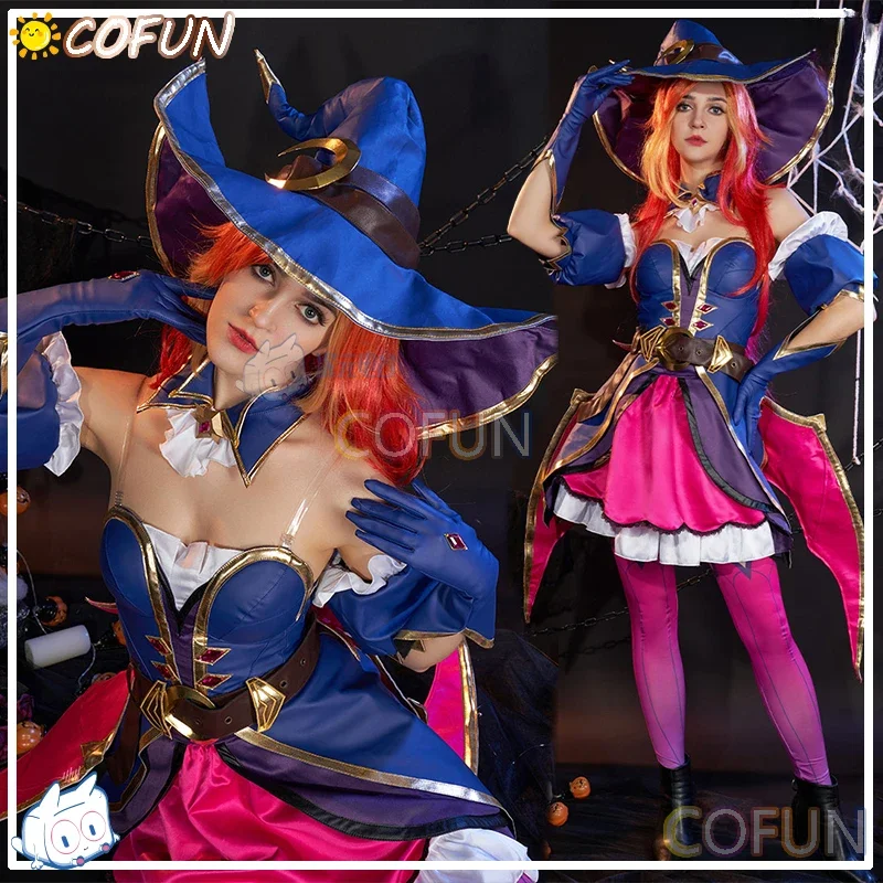 COFUN Game LOL Miss Fortune Cosplay Costume Halloween Outfits Party Outfit Women Anime Dress