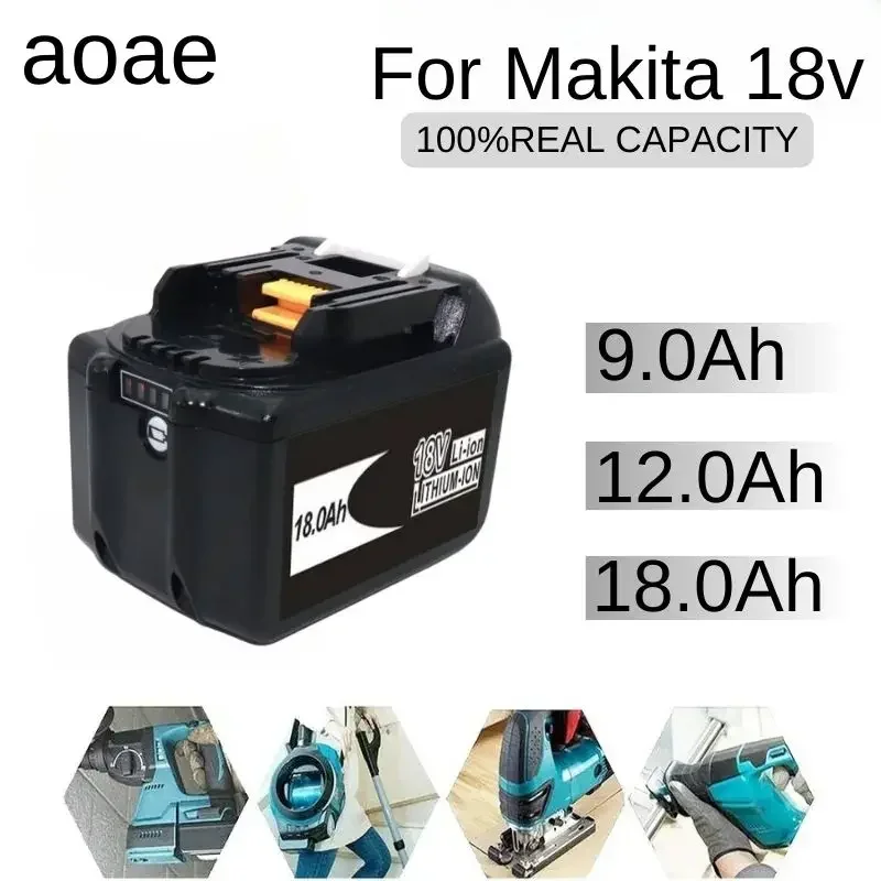 

Аккумулятор BL1860 для Makita 18 в, 9000 мАч, литий-ионные запасные части для электроинструментов LXT BL1850 BL1840 для отвертки 18 в с BMS