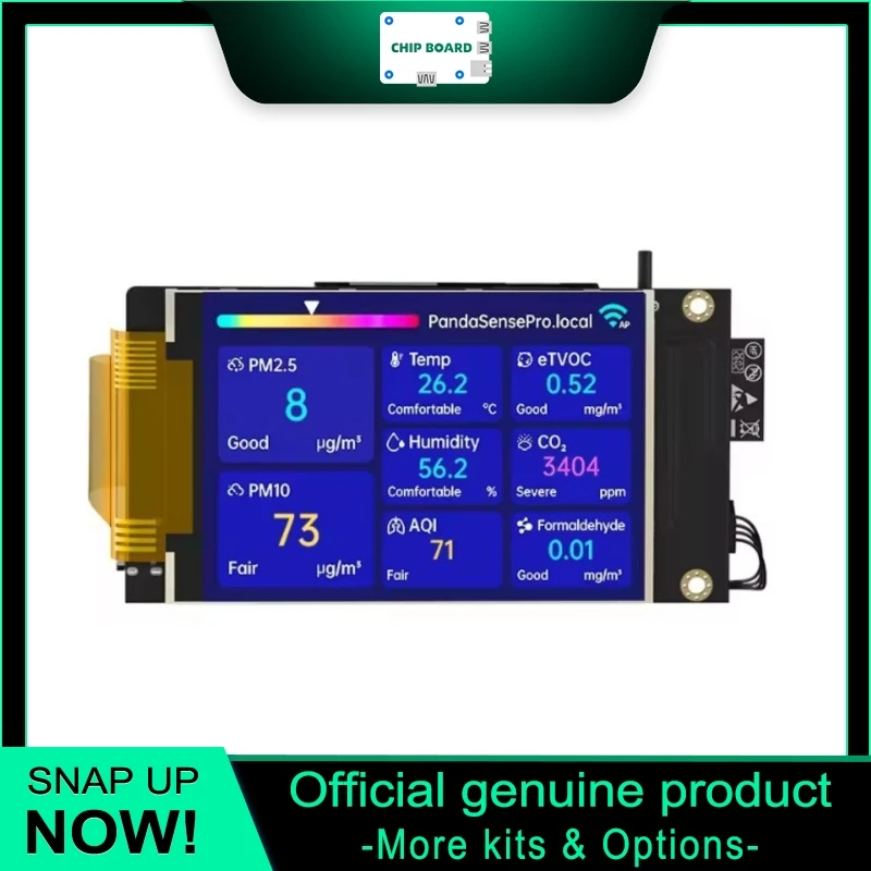 BIGTREETECH BIQU Panda Sense Pro 8-in-1 Air Quality Monitor, Smart Environment Sensor for 3D Printer Systems