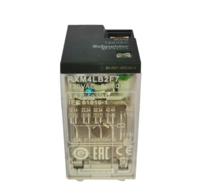 RXM4LB2F7 Miniature plug-in relay - Harmony RXM2L - 4 C/O - 120 V AC - 3 A - with LED