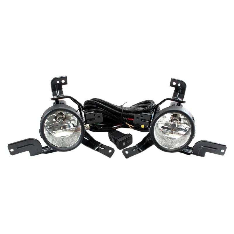 Fog Light Assembly Complete Kit For Honda CR-V CRV 2007- 2009 RE1 RE2 Halogen  With H11 Bulb Wiring Harness Switch Waterproof