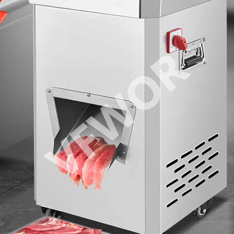  Stainless Steel Commercial Meat Cutter Slicer High Power Vertical Electric Meat Cutting Shredded Machine