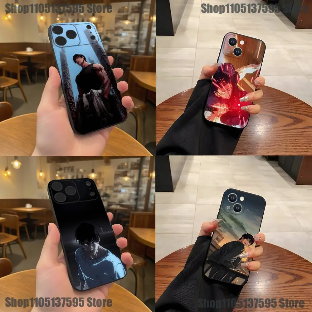 

Toji Fushiguro Jujutsu Kaisen Phone Case For iPhone 17,16,15,14,13,12,11,Pro,XS,Max,XR,Plus,E,SE4,Mini Black Soft Cover
