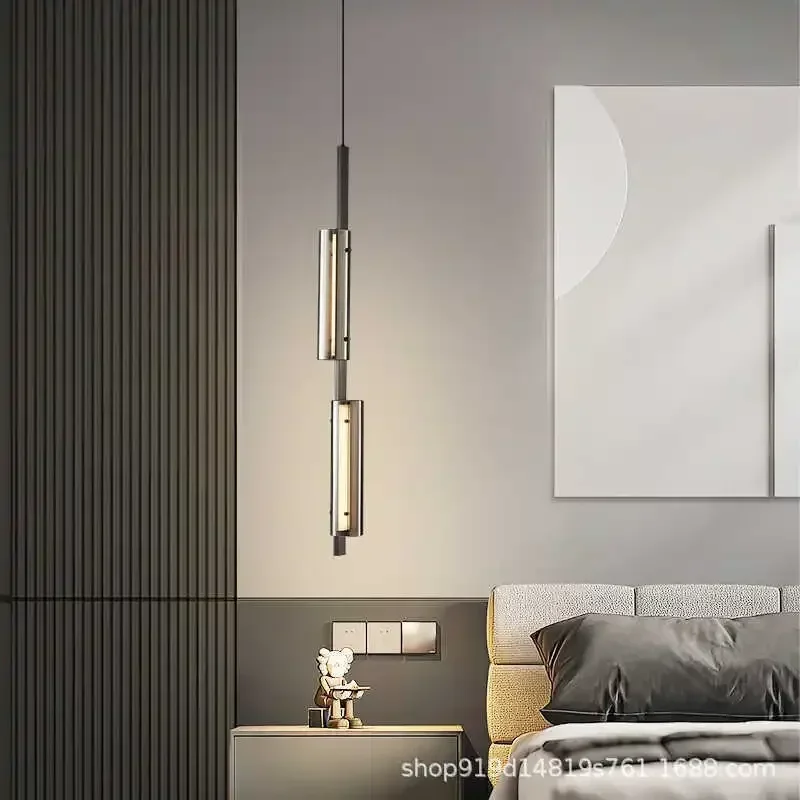 

Italian light luxury allcopper glassmaster bedroom bedside chandelier modern high-end living room люстра потолочная펜던트조명lámpara