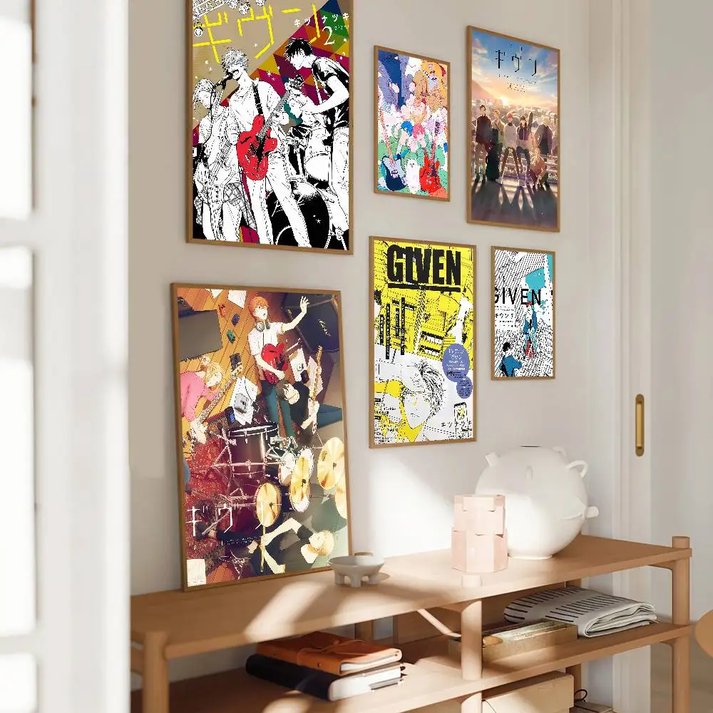 Anime G-Given Poster High Quality Print Waterproof Wall Art Sticker For Bar Living Room Decor Gift