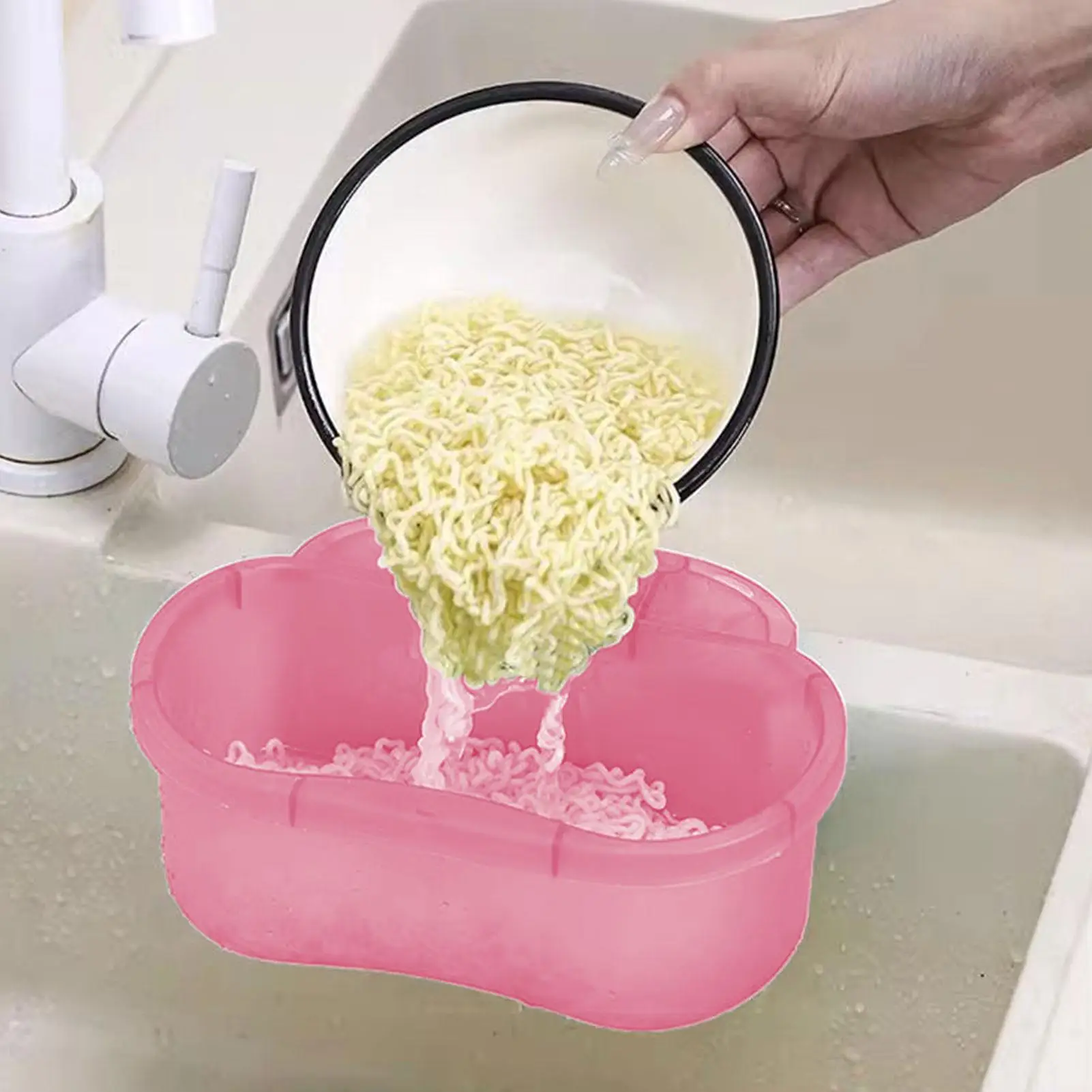 Sink Drain Basket Faucet Hanging Strainer Basket Multifunctional Kitchen Garbage Filter Sink Storage Basket  Kitchen tools
