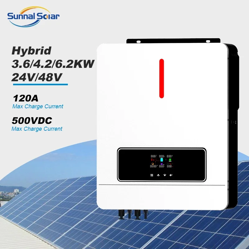 4.2kw 4200w 6.2kw On Off Grid MPPT Pure Sine Wave Solar Inverter Hybrid 3kw 3000w for Solar Home System