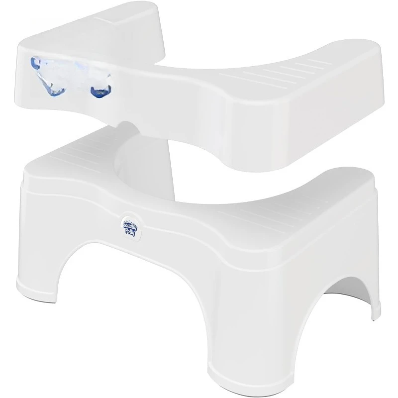 

Potty The Original Bathroom Toilet Stool - Adjustable 2.0, Convertible to 7" or 9" Height with Removable Topper for Adul