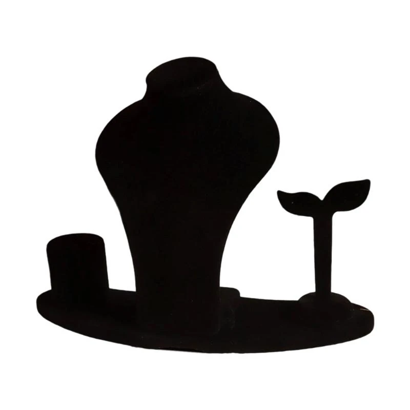 

Небольшой и прост в установке ювелирных украшений в плюшевой текстуре ткани для путешествий