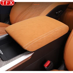 For GWM Tank 500 Great Wall 2022-2024 Car Styling Interior Armrest Box Anti-dirty Pad Cover PU Leather Modification Accessories