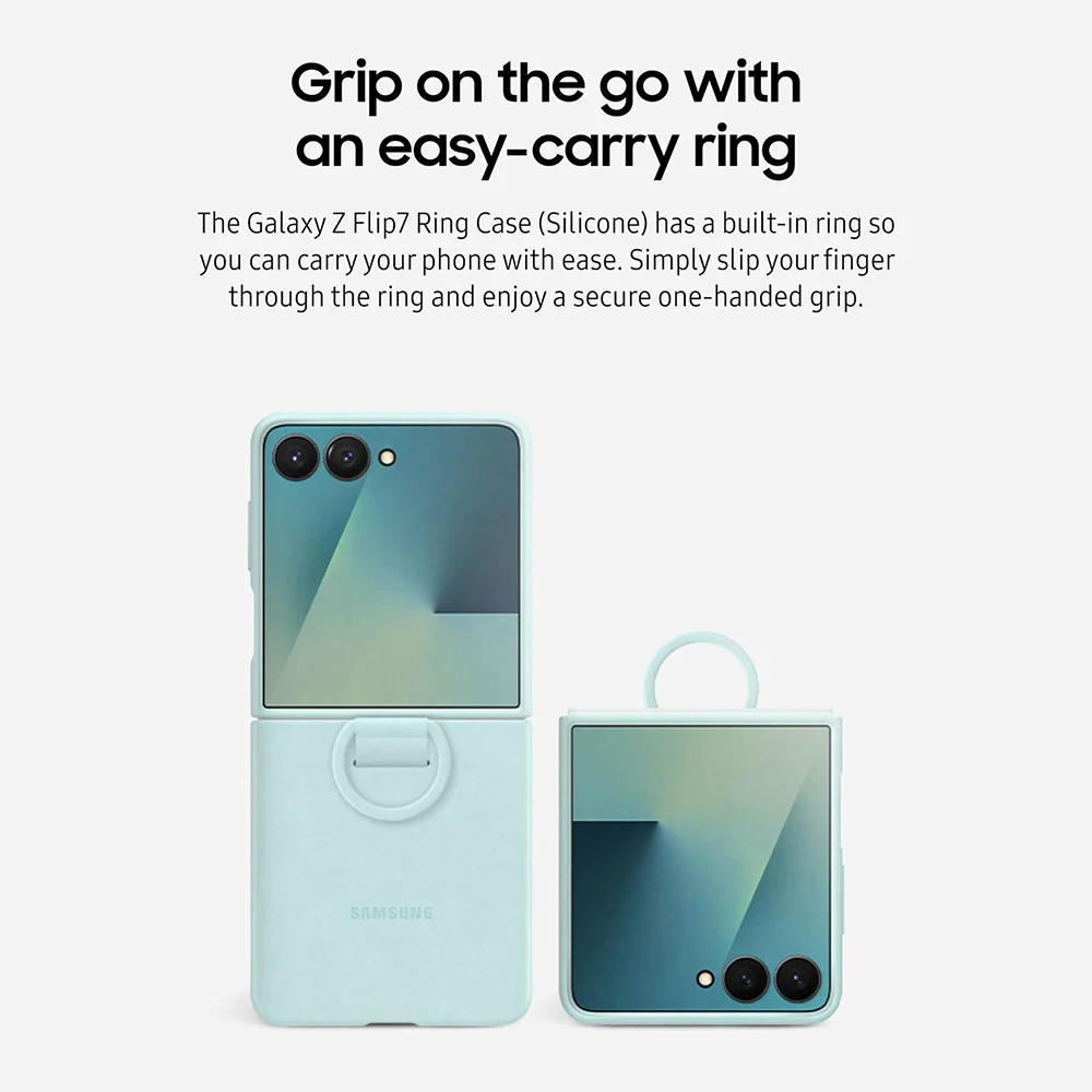 Oryginalne silikonowe etui z pierścieniem Samsung Galaxy Z Flip7 EF-PF766, silikonowe etui ochronne z pierścieniem, odporne na wstrząsy, do Galaxy Z Flip 7 — zdjęcie produktu 5