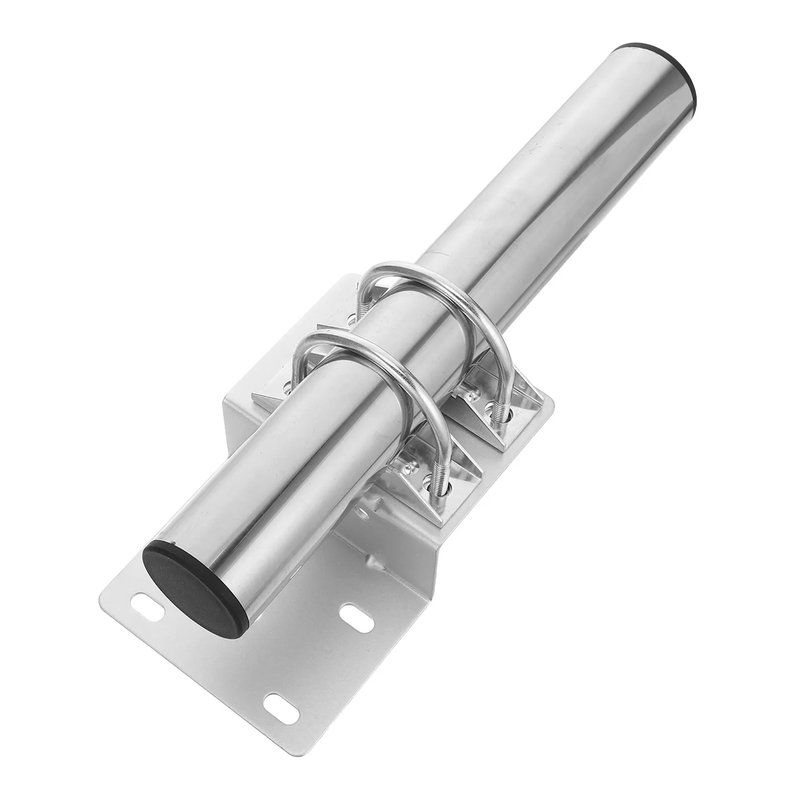 1Set Antenna Pole Mounting Bracket Kit Heavy Duty Iron Wall Mounted Outdoor Roof Clamp for Pipe Wireless Bridge Small Antenna