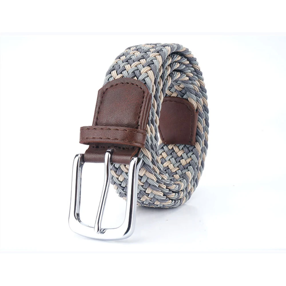 TUSHI Neue männer Nicht-loch Woven Gürtel Elastische Stretch Leinwand Gürtel Weiblichen Koreanischen Stil Vielseitig Student Hosen Denim gürtel Luxus – Detail 16