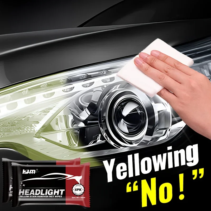 A Universal Headlight Repair Kit - Automotive headlight polishing wipes- removes oxidation,restores clarity and is easy to apply