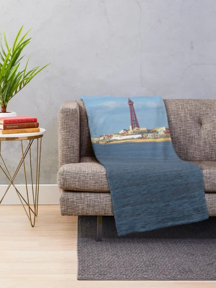 Blackpool Seaside Throw Blanket valentine gift ideas Blankets For Sofas Sofa Throw Blankets