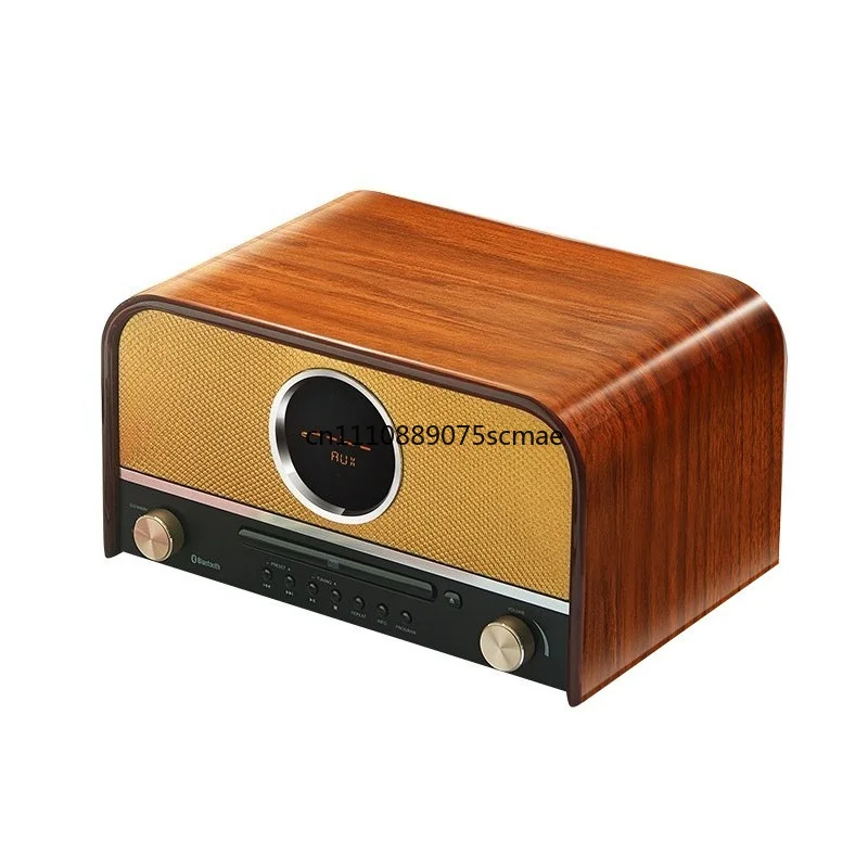 

MCB800 retro solid wood CD playback subwoofer with Bluetooth radio lossless U disk integrated home stereo