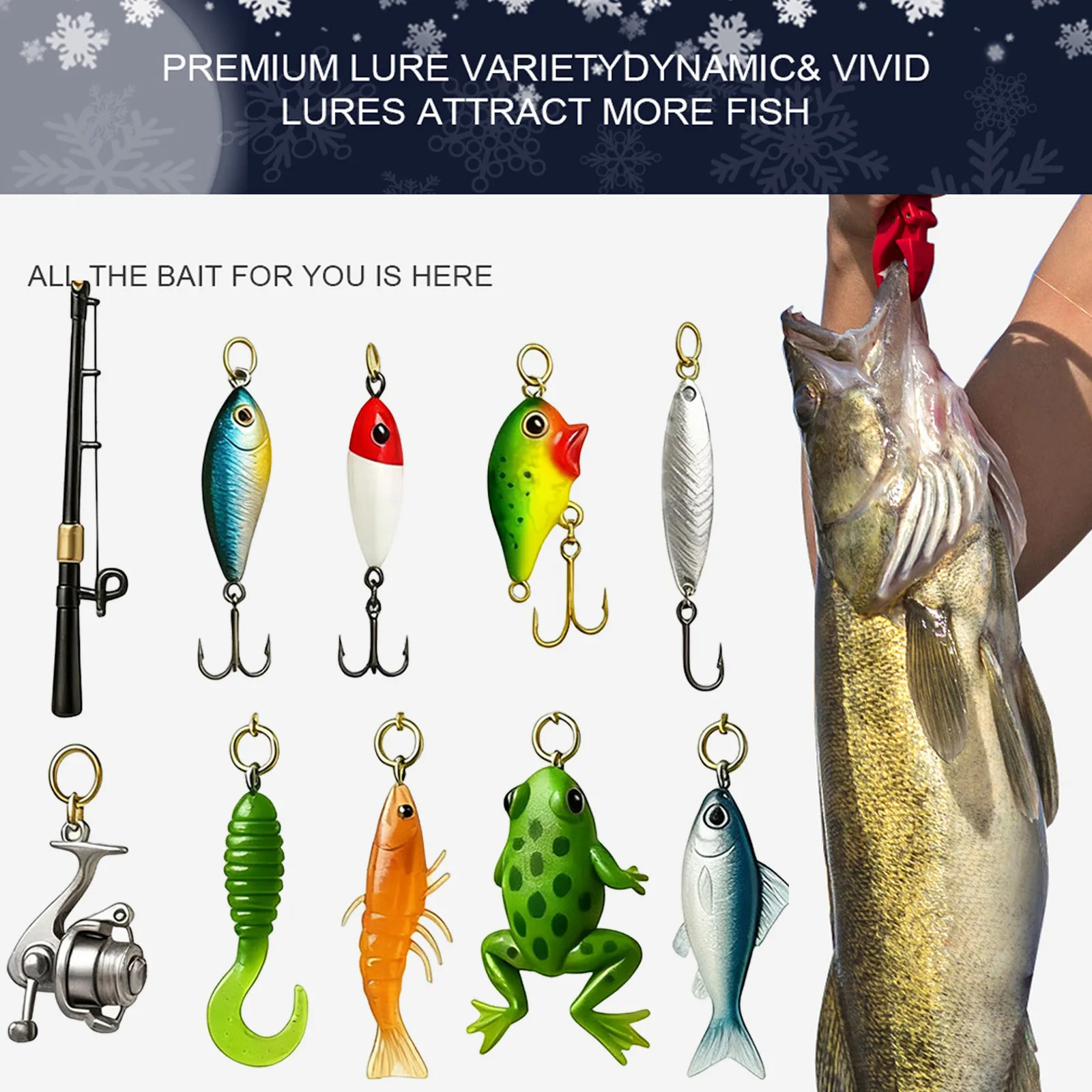 Minuterie de minutes sable 2020, calendrier de l'avent pour la pêche, pour hommes, adultes, pêcheurs, adolescents et 25 jours de compte à rebours de noël, chocolat