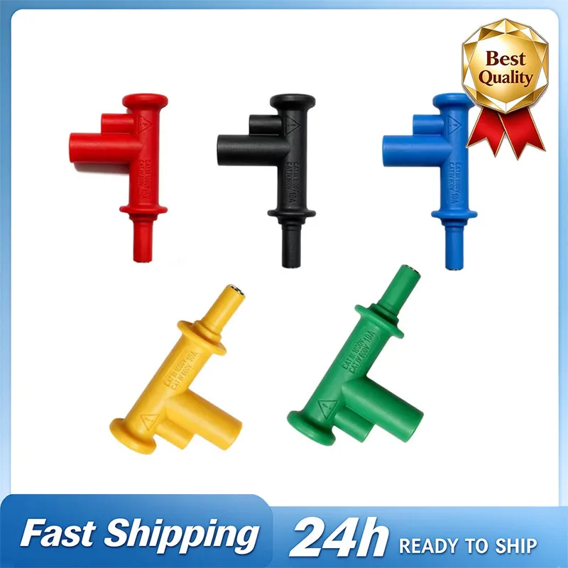 2-in-1 Magnetic Power Pickup Test Probe 4mm Banana Plug Screw Lock No Solder 1000V 10A Multimeter Air Switch Connector
