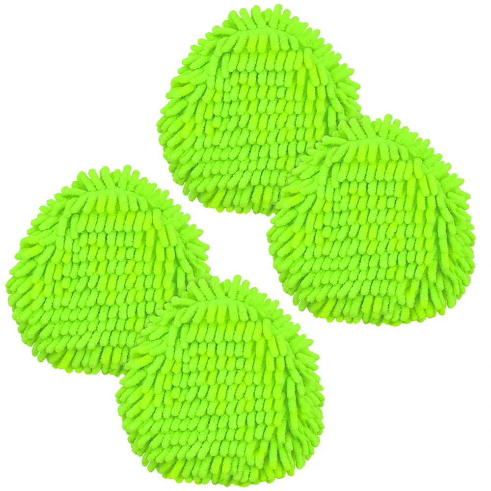 Chenille Mop pano capa para Easywring, substituição, reutilizada, Spin, pano de Terry, acessórios, 4pcs