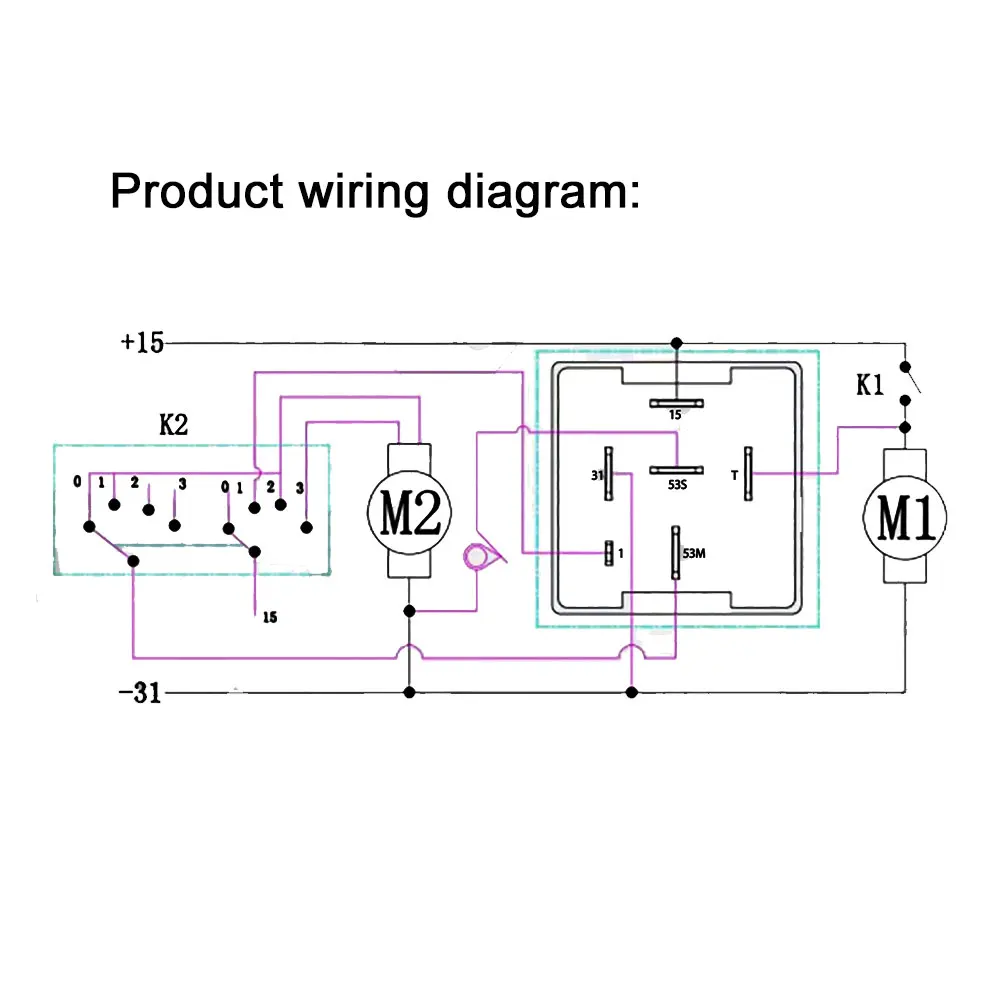 JJD262C1 Automotive Wiper DC Control Intermittent Relay 24V 20A 6-pin Flasher For Trucks And Buses