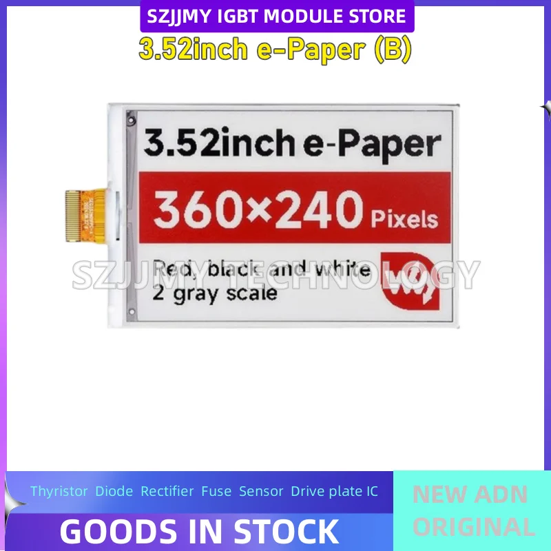 NEW ORIGINAL IN STOCK  Raspberry Pi/Arduino 3.52-inch e-ink screen module e-paper electronic shelf label