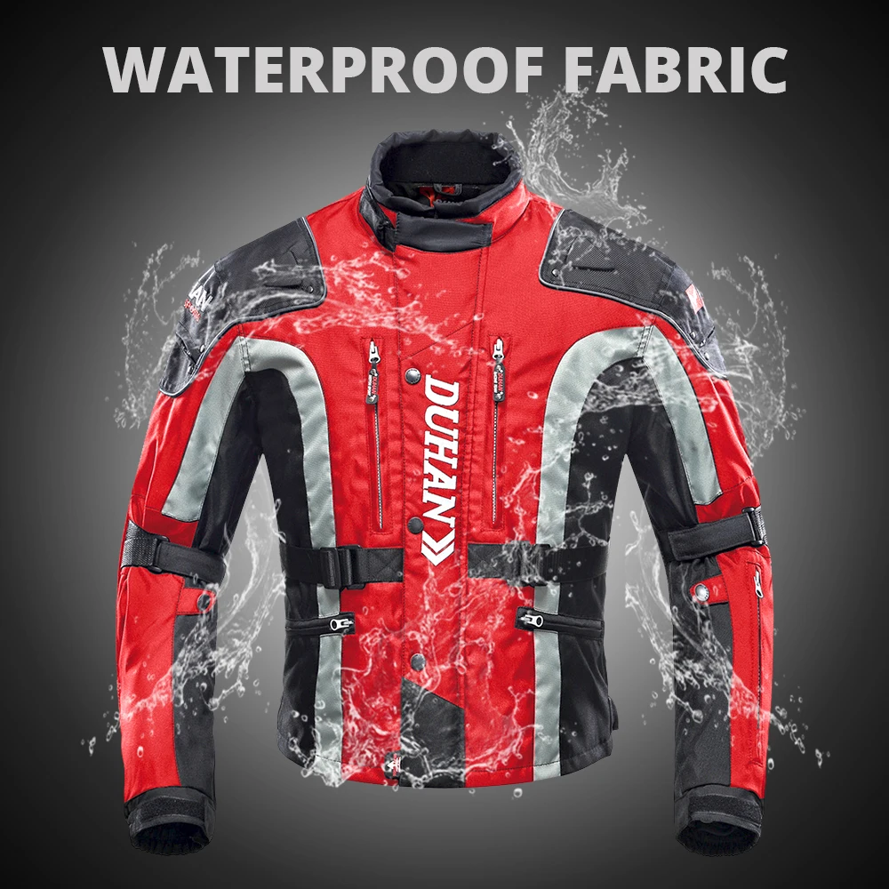 Windproof Winter Warm Motorcycle Jacket  Motocross Jackets Wear-resistant Motorbike Waterproof Anti Fall Road Racing Jacket