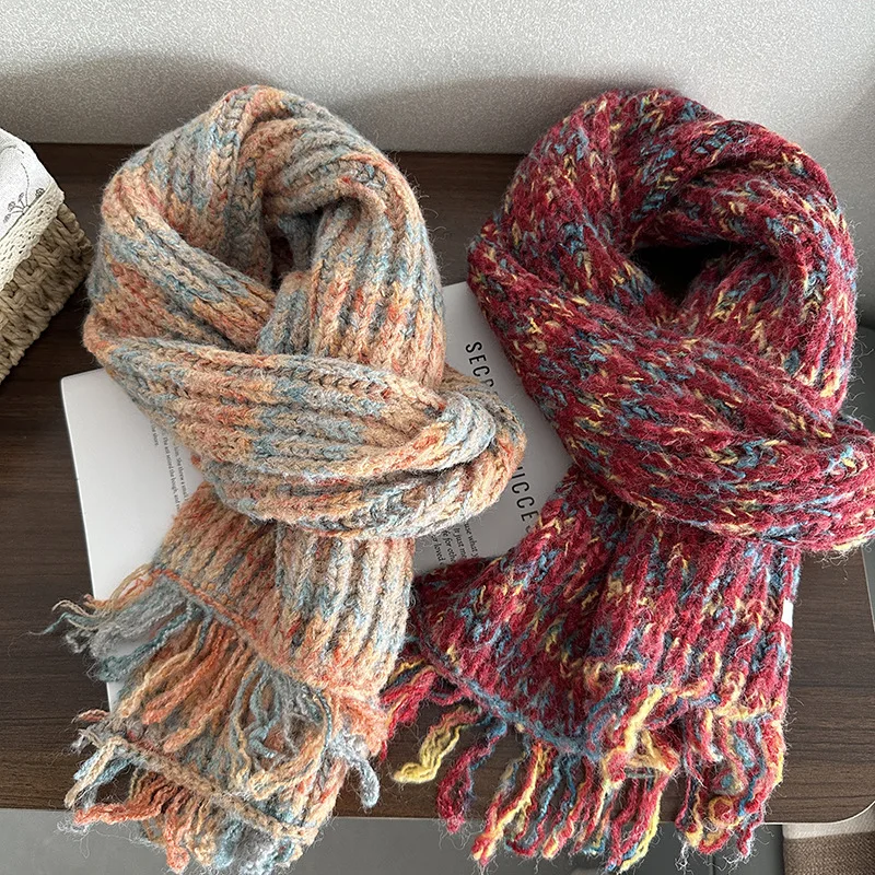 

Scarf Wool Winter Warm Fringe Cozy Cute Sweet Style Soft Shawl Women New