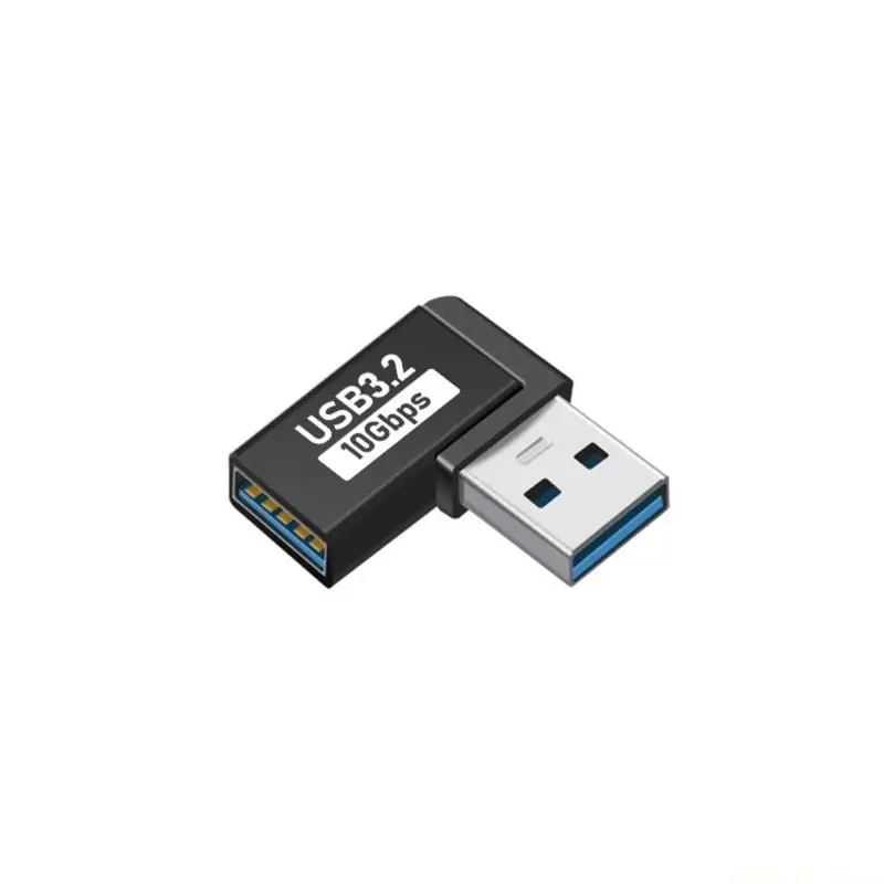 M5TD 90 Degree Angled USB C Male To Female Adapter Alloy Port For Laptop