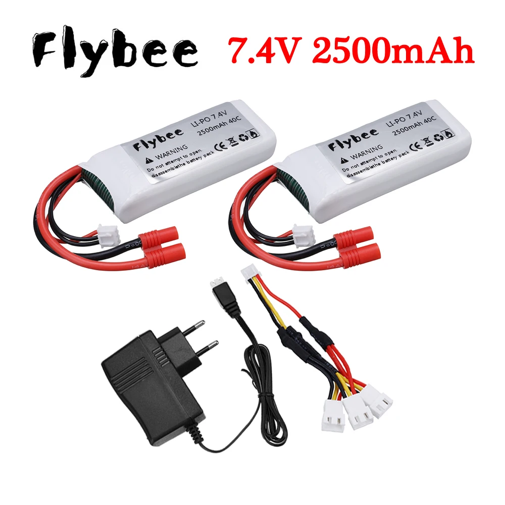 7.4V Battery for Syma X8C X8W X8G X8 X8HC X8HG X8HW HQ899 T70CW RC Quadcopter Drone Spare Parts 903480 7.4V 2500mAh Lipo Battery