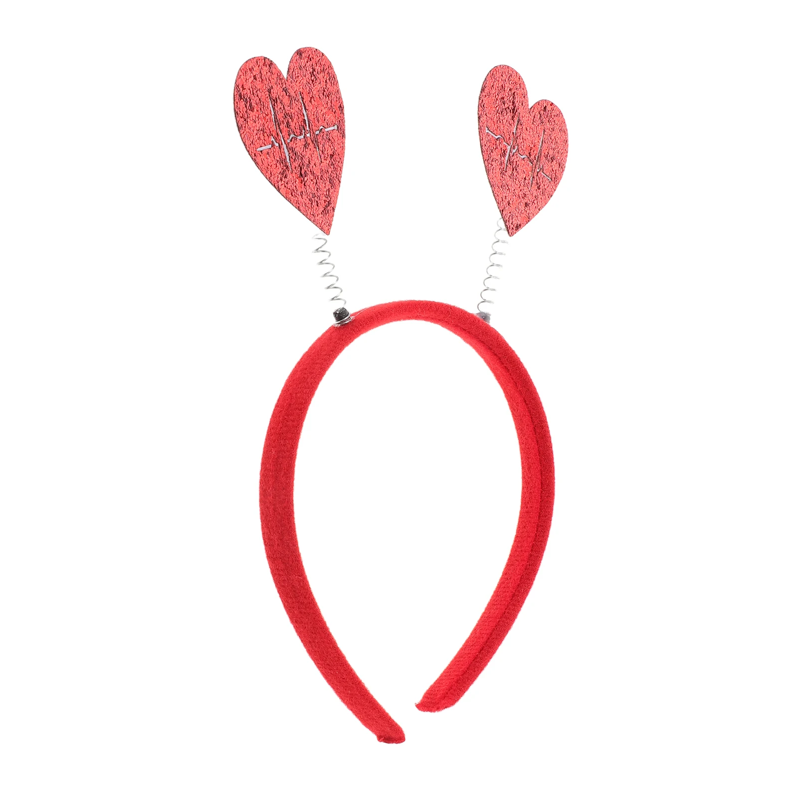 

Valentine's Day Headband Hearts Fashionable Hair Plastic Antenna Miss Valentines