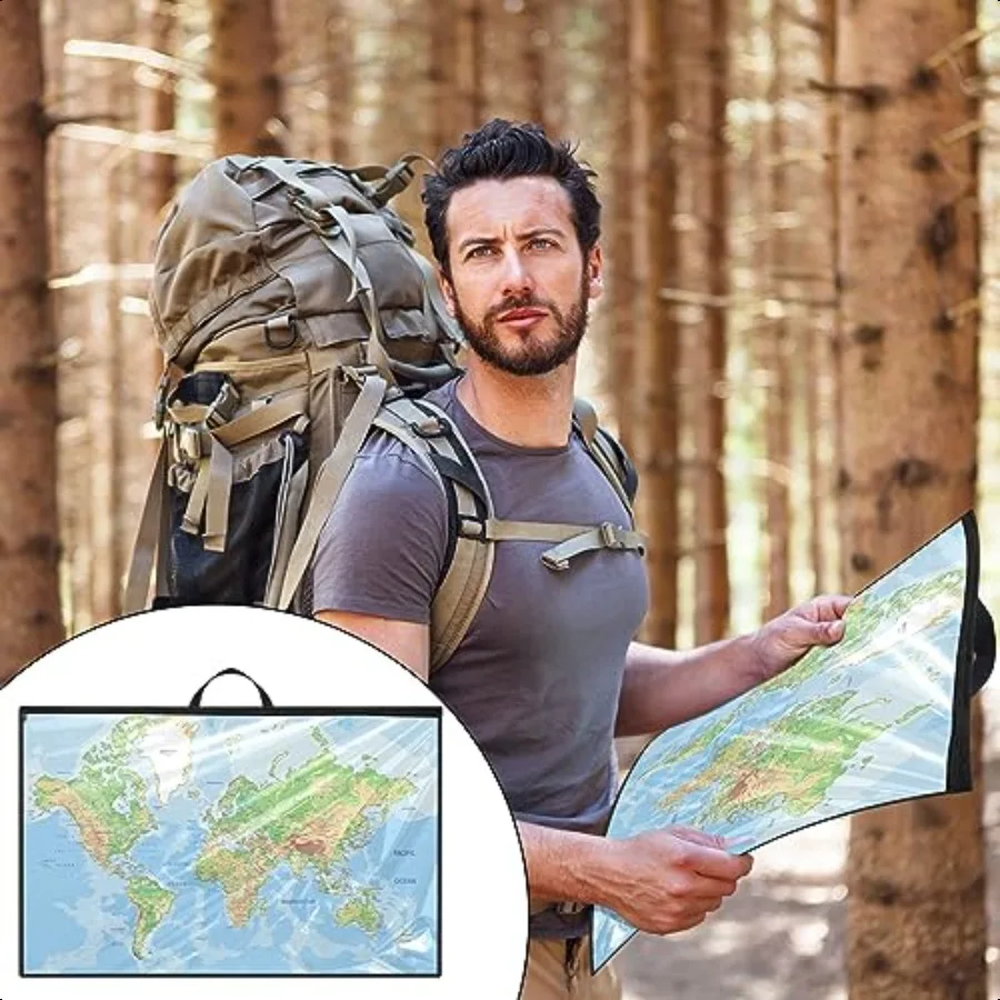 Tanlade 3 Pcs Blueprint Holder Foldable Waterproof Plans Shield Waterproof Map Case Construction Plan Holder Art Portfolio Bag