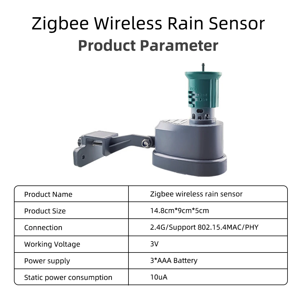 Tuya Zigbee Rainfall Detection Wired Rainfall Sensor Irrigation Water Timer Accessories Home Garden Connected Devices Kit