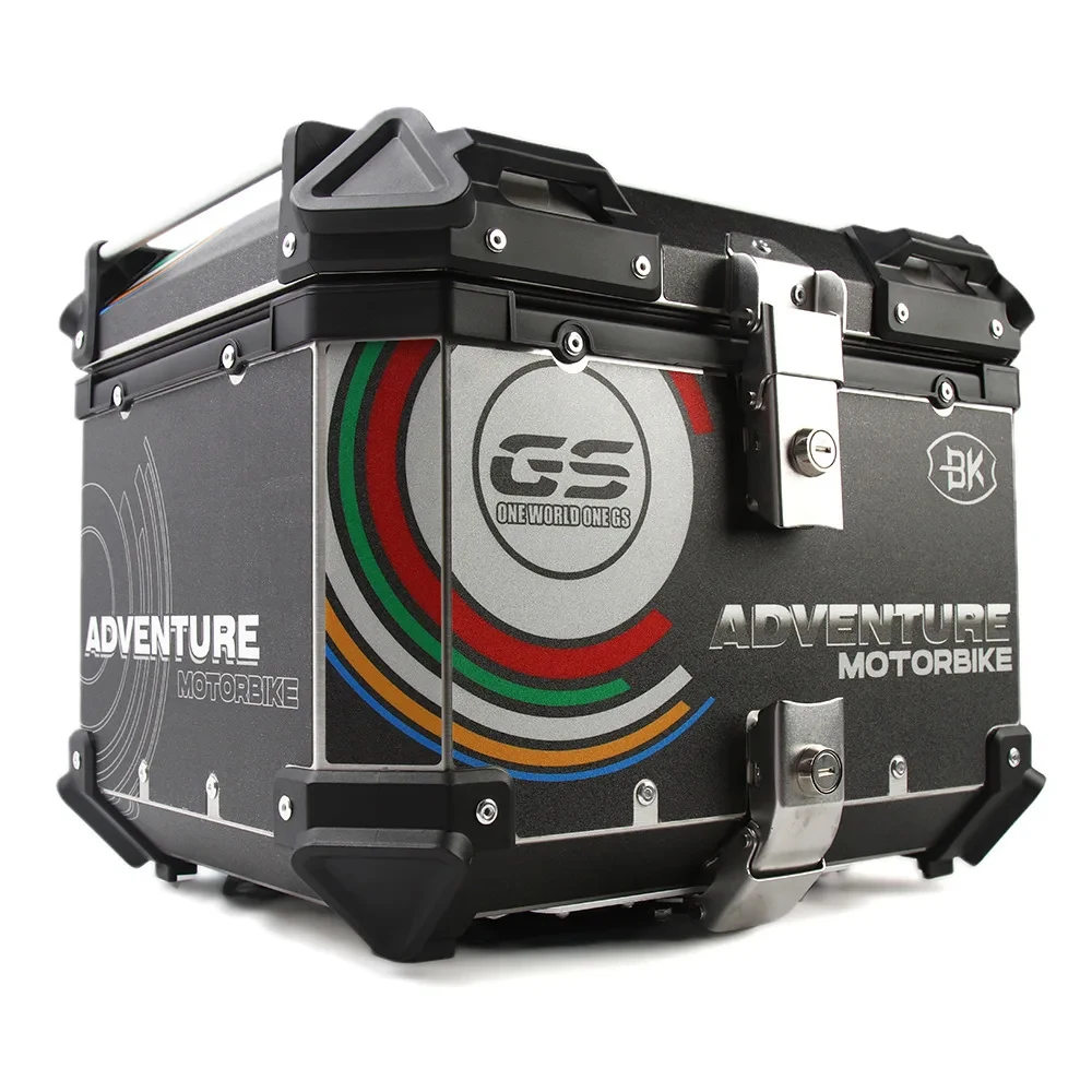 65l 55l 45l 36l Aluminium Motorfiets Box Universele Motorfiets Achterste Kofferbak Moto Koffer Motorfiets Helm Bagageruimte