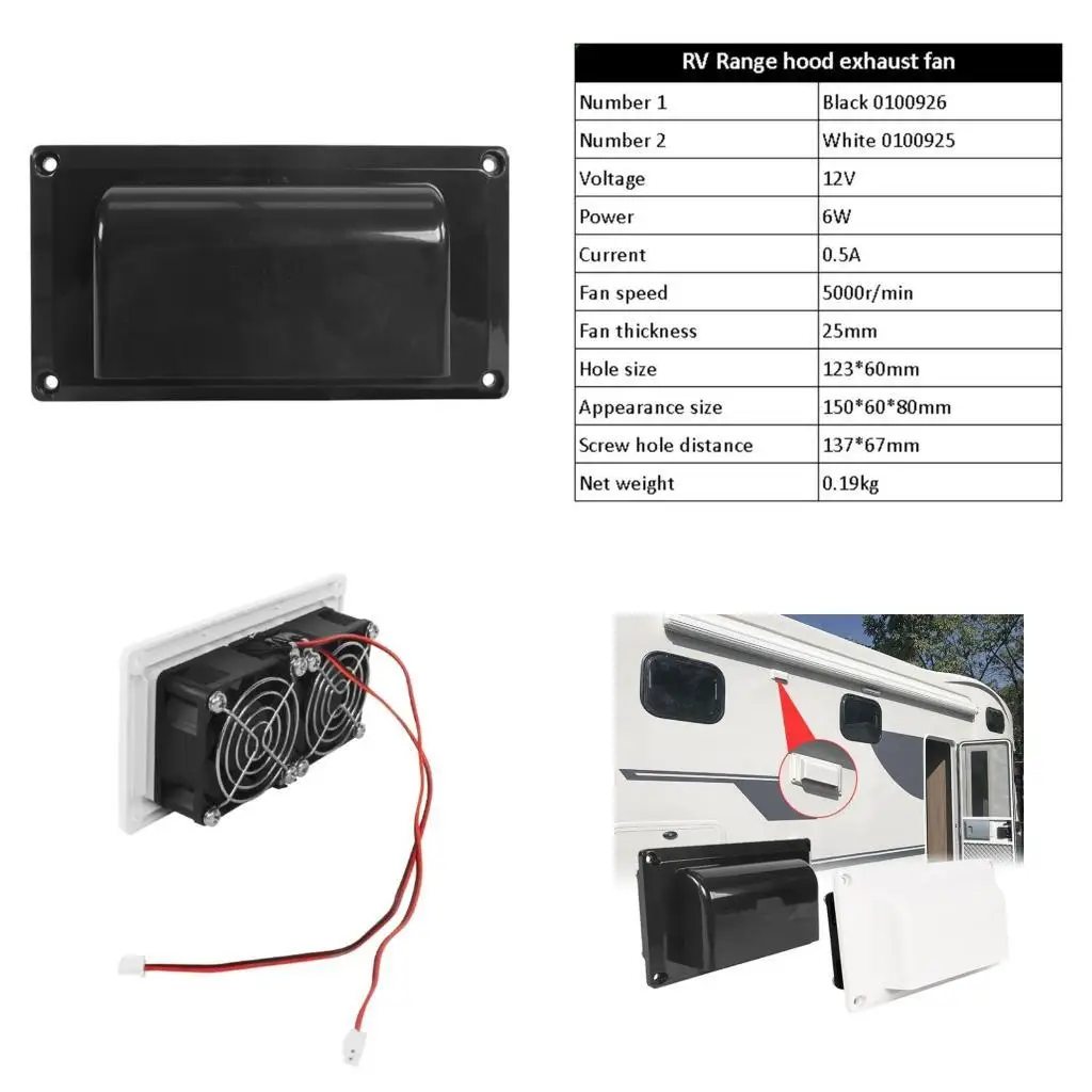 

31bc выхлопные вентиляторы с низким уровнем шума вентиляторные аксессуары караванов для автодома
